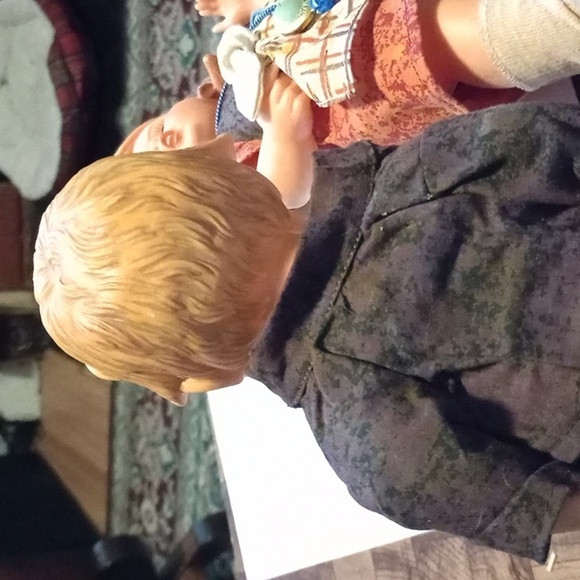 2 Hummel rubber dolls, boy and girl, stamped on each neck - Picture 3 of 8